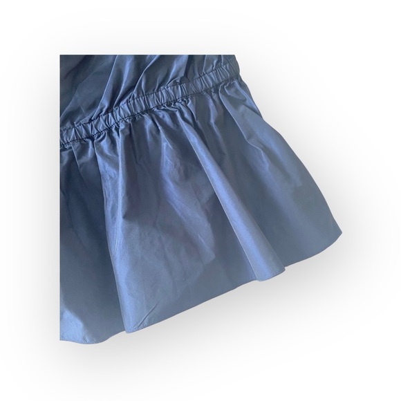 new 7 for All Mankind® ㋛ Shiny Taffeta Strapless Peplum Top  ㋛ Midnight Navy ㋛ L - Picture 5 of 16